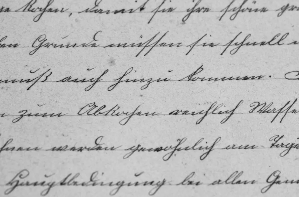 Handgeschreven brief in oud schrift